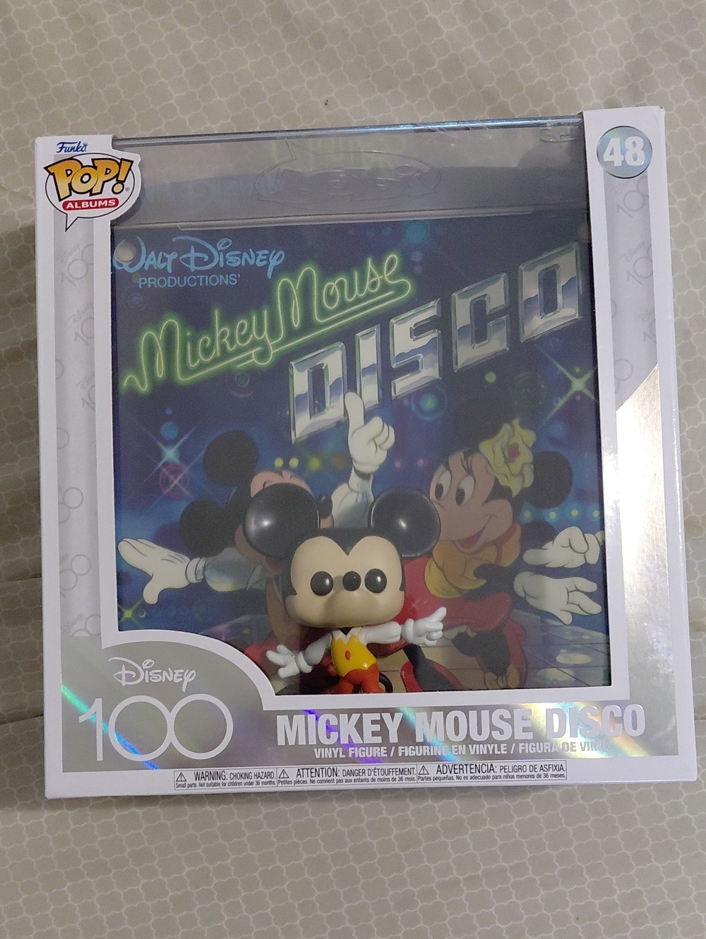 Funko Disney 100 Mickey Mouse Disco Vinyl Figure - Black & Red